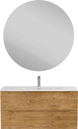 Мебель для ванной комнаты BelBagno Etna 100 rovere nature, раковина BB-8099-120-2