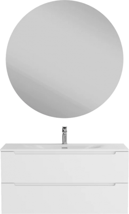 Мебель для ванной комнаты BelBagno Etna 100 bianco opaco, раковина BB-8099-120-2