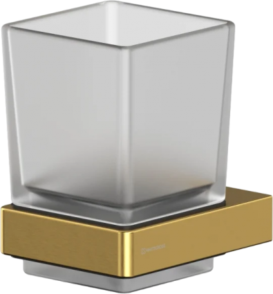 Стакан WHITECROSS Cubo CU2430GLB брашированное золото