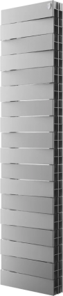 Радиатор биметаллический Royal Thermo Piano Forte Tower 300 18 секций, silver satin