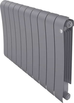 Радиатор биметаллический Royal Thermo Infinity 500 10 секций, silver satin