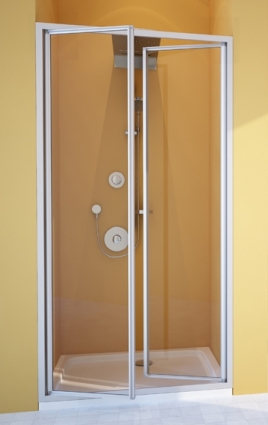 Душевая дверь в нишу GuteWetter Practic Door GK-402 83-87 см стекло бесцветное, профиль матовый хром