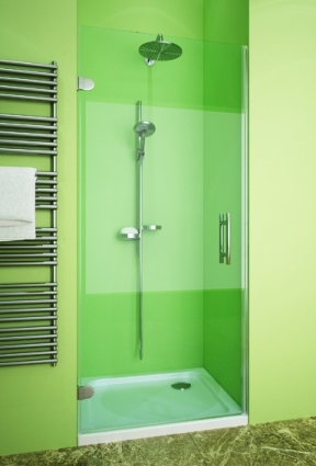 Душевая дверь в нишу GuteWetter Lux Door GK-001 левая 85 см стекло бесцветное, фурнитура хром