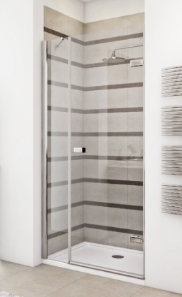 Душевая дверь в нишу GuteWetter Trend Door GK-862BP правая 105 см стекло бесцветное Two, профиль хром