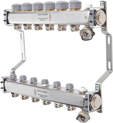 Коллектор Royal Thermo Expert RTE 51.105 1" ВР-3/4" НР, 5 выходов, универсальный