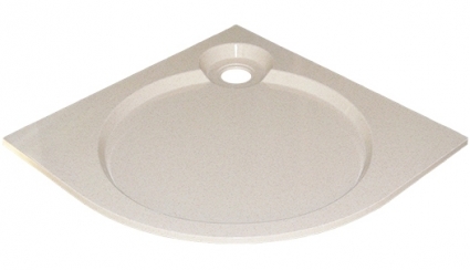 Поддон для душа GuteWetter Deluxe 90x90x2 R бежевый