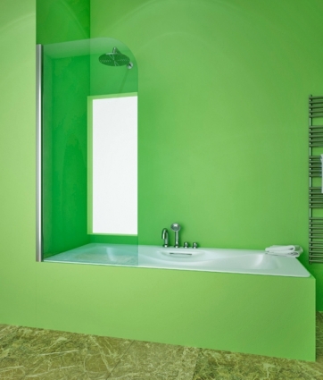 Шторка на ванну GuteWetter Lux Pearl GV-601A левая 70 см стекло бесцветное, профиль хром