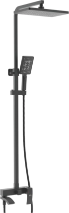 Душевая стойка Rose R1556H черная