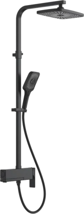Душевая стойка Rose R1036H черная