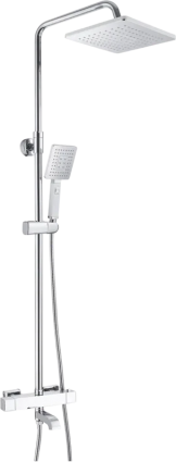 Душевая стойка Rose R3536 с термостатом, хром