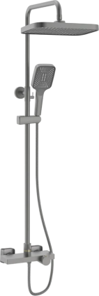 Душевая стойка Rose R1896T-6 с термостатом, пепельный
