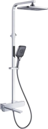 Душевая стойка Rose R1096 с термостатом, хром