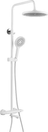 Душевая стойка Rose R3936C белая