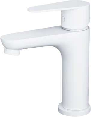 Смеситель для раковины Wonzon & Woghand WW-A40202-MW белый матовый