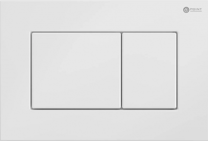 Кнопка смыва Point Ника PN44081W белая матовая