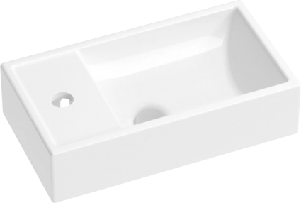 Раковина Wellsee WC Area 151802000 40, глянцевая белая