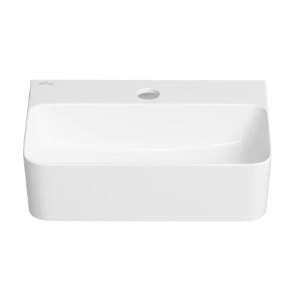 Маленькая раковина в туалет Wellsee WC Area 321803000: подвесная или накладная раковина, ширина умывальника 37 см, цвет глянцевый белый
