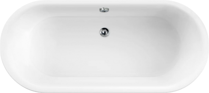 Акриловая ванна Cezares Metauro METAURO-Central-180-80-40-W-MATT 180x80 см, отдельностоящая, белая матовая, овальная