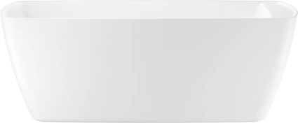 Акриловая ванна Wellsee Ideal 170x80 см, отдельностоящая, белая, на ножках, со сливом-переливом, с донным клапаном, фурнитура черная