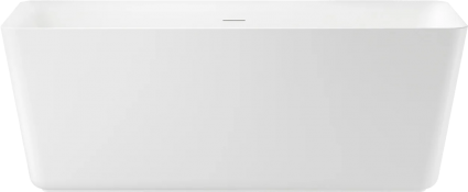 Акриловая ванна Wellsee DeSire 170x80 см, отдельностоящая, белая, на ножках, со сливом-переливом, с донным клапаном, фурнитура черная