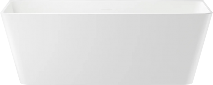 Акриловая ванна Wellsee Graceful Pro 170x80 см, отдельностоящая, белая, на ножках, со сливом-переливом, с донным клапаном, фурнитура черная