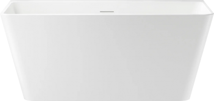 Акриловая ванна Wellsee Graceful Pro 140x75 см, отдельностоящая, белая, на ножках, со сливом-переливом, с донным клапаном