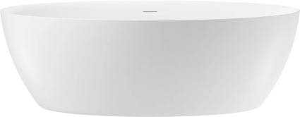 Акриловая ванна Wellsee Grand Prix 185x90 см, отдельностоящая, белая, овальная, на ножках, со сливом-переливом, с донным клапаном, фурнитура белая