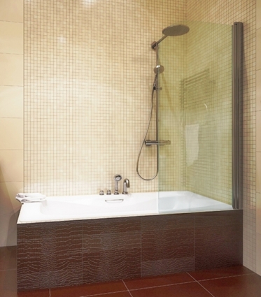Шторка на ванну GuteWetter Lux Pearl GV-601 правая 70 см стекло бесцветное, профиль хром