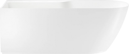 Акриловая ванна Wellsee Camellia 2.0 L 165x80 см, отдельностоящая, белая, на ножках, со сливом-переливом, с донным клапаном, фурнитура белая