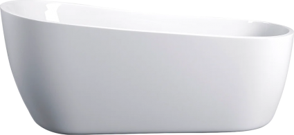 Акриловая ванна Cerutti Spa Viva 9127 170x75 см, отдельностоящая, белая, овальная, на ножках