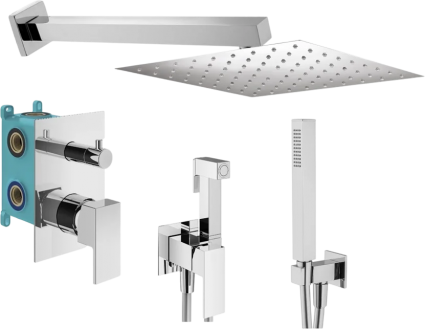 Комплект для ванной Plumberia Selection Tag KITZTG18CR С ВНУТРЕННЕЙ ЧАСТЬЮ, хром