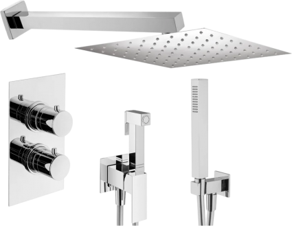 Комплект для ванной Plumberia Selection Tag KITZTGT18QCR С ВНУТРЕННЕЙ ЧАСТЬЮ, хром