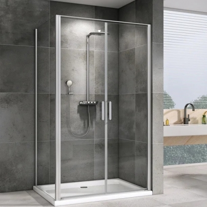 Душевой уголок Abber Sonnenstrand AG04100C-S70 70x100, профиль хром, стекло прозрачное