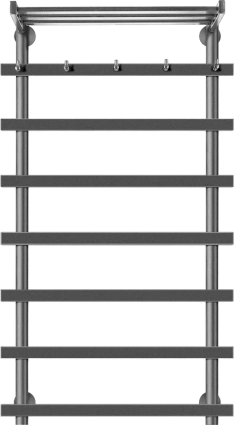 Полотенцесушитель электрический Secado Понтида 1 КСП, L 100x50, графит