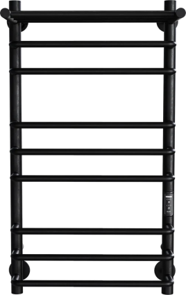 Полотенцесушитель электрический Indigo Brace Lux LCBLE70-40PBRRt с полкой, черный муар
