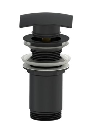Донный клапан для раковины Wonzon & Woghand WW-88SS08-MB черный матовый
