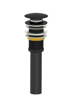 Донный клапан для раковины Wonzon & Woghand WW-88SS04-MB черный матовый