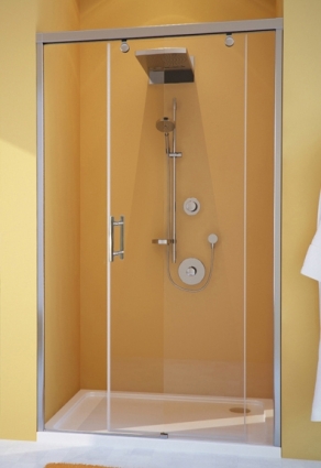 Душевая дверь в нишу GuteWetter Slide Door GK-862 правая 100 см стекло бесцветное, профиль хром