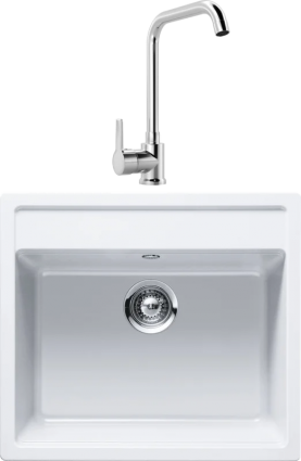 Комплект Мойка Schock Vero 60 (N-100) Cristadur поларис + Смеситель MEGA Ege MG-PL10 хром