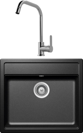 Комплект Мойка Schock Vero 60 (N-100) Cristadur магма + Смеситель MEGA City MG- ZRV104 хром