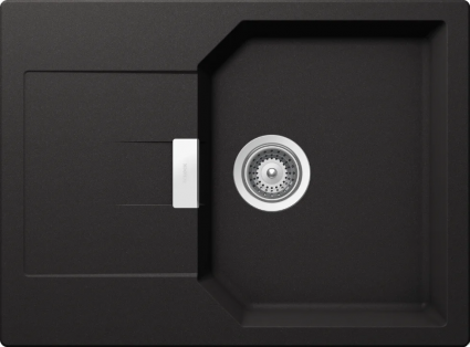 Мойка кухонная Schock Manhattan 45D Cristalite неро