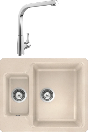 Комплект Мойка Schock Cambridge 60 Cristalite эверест + Смеситель MEGA Mega