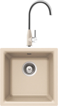 Комплект Мойка Schock Euro 40 (N-100) Cristalite эверест + Смеситель Cristalite Kavus эверест