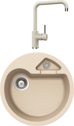 Комплект Мойка Schock Classic 50 (R-100) эверест + Смеситель Cristalite Fonos эверест