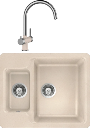 Комплект Мойка Schock Cambridge 60 Cristalite эверест + Смеситель Cristalite Ares эверест