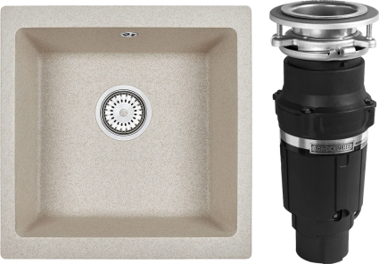 Комплект Мойка Granula 4451, пирит + Измельчитель Bone Crusher BC 610-AS