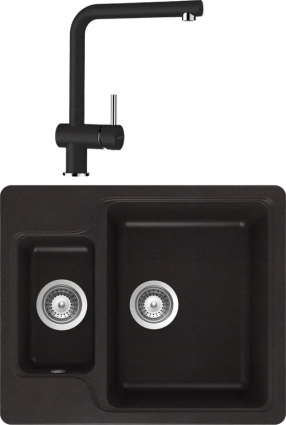 Комплект Мойка Schock Cambridge 60 Cristalite оникс + Смеситель Cristalite Epos оникс