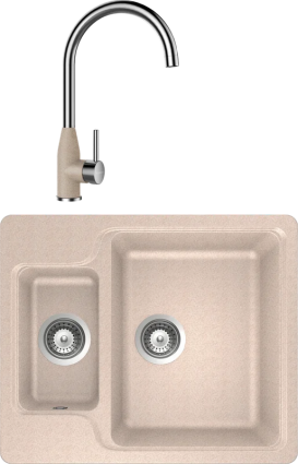 Комплект Мойка Schock Cambridge 60 Cristalite саббиа + Смеситель Cristalite Kavus саббиа
