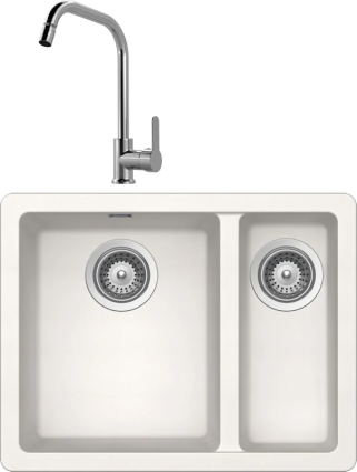 Комплект Мойка Schock Soho 700508U 60 Plus (N-150) Cristadur поларис + Смеситель MEGA City MG- ZRV104 хром