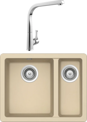 Комплект Мойка Schock Soho 60 Plus (N-150) Cristadur аворио + Смеситель MEGA Mega